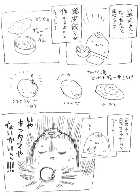 大人になり鶏皮餃子が作れるようになった 