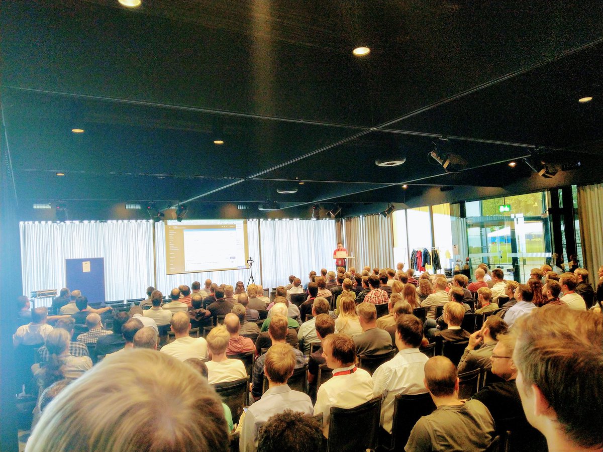 simonbutscher's tweet photo. Keynote 2 - Kubernetes &amp; OpenShift: Future of Serverless Event-Driven Architecture - Full house with @burrsutter at #sbbdevday https://t.co/uTtrnrjEsH