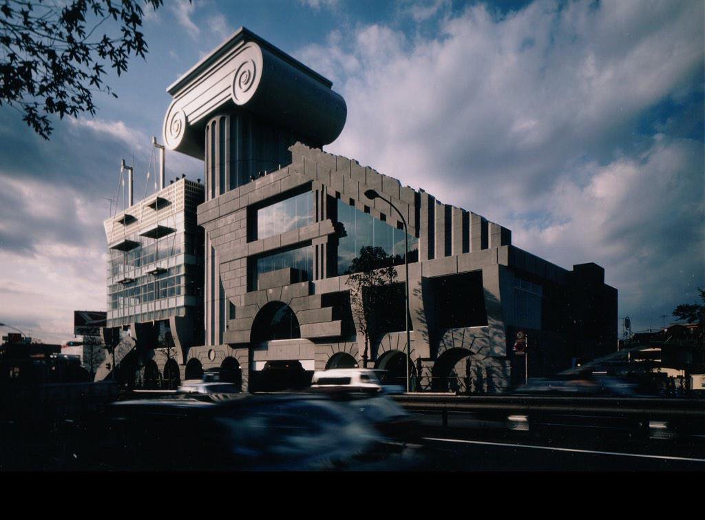 The brilliantly sinister, end-of-days M2 building by Kengo Kuma in Tokyo from 1991 (I still think his best Building). It was originally a car showroom but is now, more aptly, a funeral home-Photo from the architect’s site