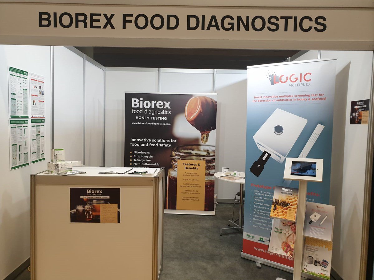 We're here in Montréal at the <a href="/apimondia/">Apimondia</a> congress! Visit us on the <a href="/BiorexFood/">Biorex Food Diagnostics</a> booth C140 &amp; head over to the Beekeeping Technology &amp; Quality poster session 
to view our poster "Development of a rapid multi-analysis lateral low test to detect antibiotics in honey"
#Apimondia2019🐝
