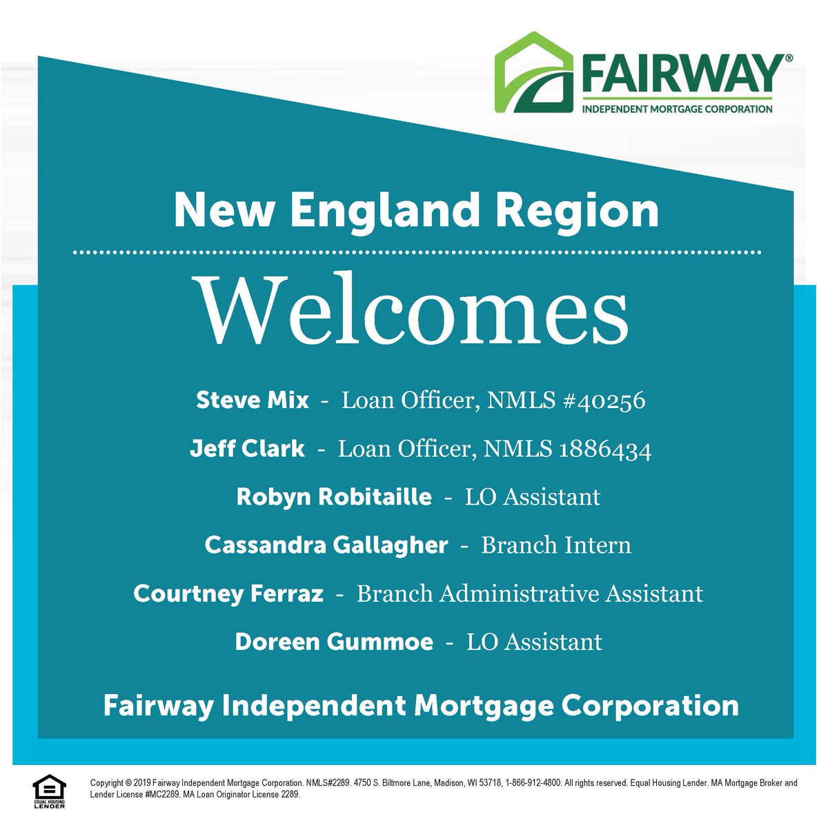 FairwayNE's tweet photo. Let's give a warm welcome to the newest members of Fairway New England! 🎉🎉 We are so excited to have you all with us! #FairwayNation https://t.co/k8ngkuhQnp
