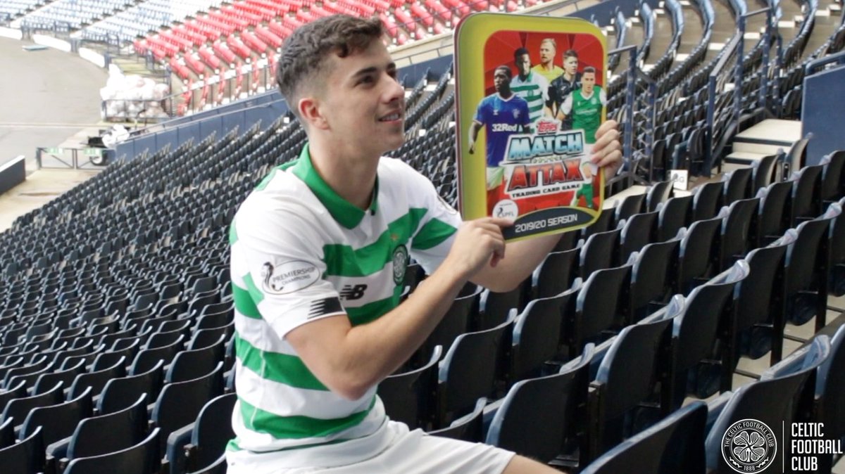 CelticFC's tweet photo. 💬 Mikey Johnston spoke to the media at Hampden this afternoon at the launch of @ToppsMatchAttax's 19/20 SPFL collection.

"It been a great start this season for us. Winning the Glasgow derby was the high but we're looking forward to getting back to it." #HAMCEL https://t.co/4JdpluBVXa