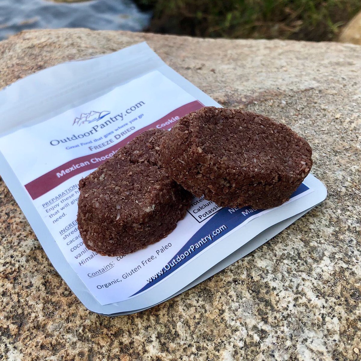 The Mexican Chocolate Coconut Cookies by <a href="/Outdoorpantry/">OutdoorPantry, Inc.</a> are tasty, easy to pack, freeze dried treats.