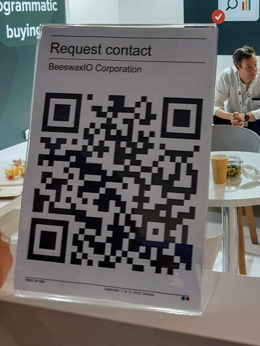 dmexco's tweet photo. Maybe you have already discovered these QR codes at some booths? Just scan them with the DMEXCO app to get in touch with the exhibitors.

#DMEXCO19 #TrustInYou #TrustInApp https://t.co/5J1kypaoCf