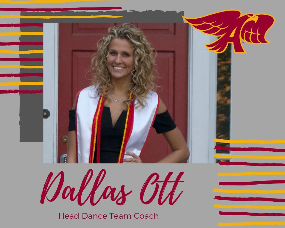 Ankeny_Hawks's tweet photo. Ankeny Hawkette Dance Team welcomes new Head Coach, Dallas Ott, pending board approval. Dallas has been serving the team as an asst. coach prior to taking the reigns over of the Hawkette Dance Program. Welcome Dallas! #TrustFamilyBelieveHawks https://t.co/IRzWRC0XXO