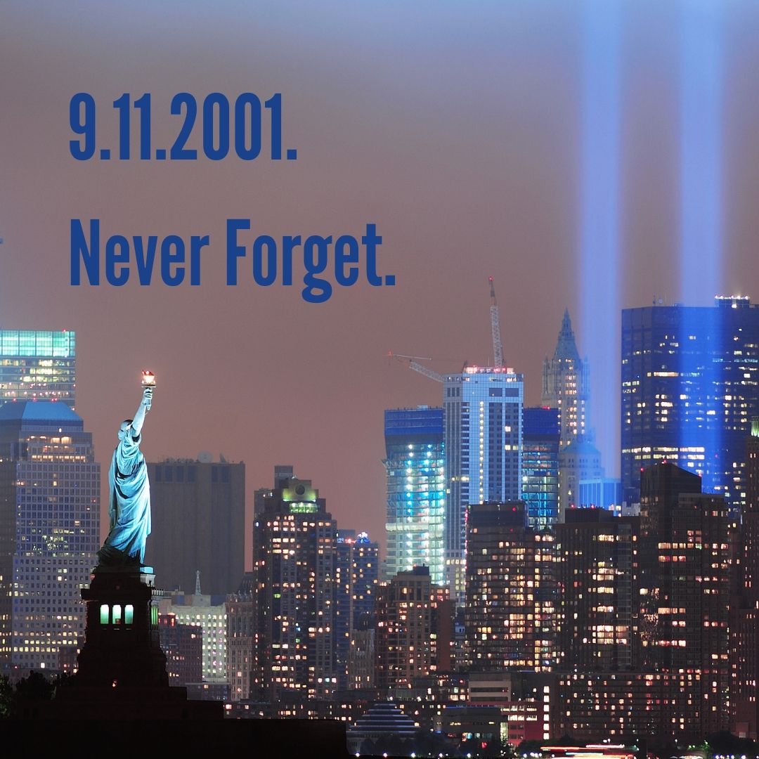 18 years later and we remember the tragedy of 9/11. 

We remember and honor all whose lives were impacted by this dreadful day 18 years ago, and the lives that were changed forever. #NeverForget911