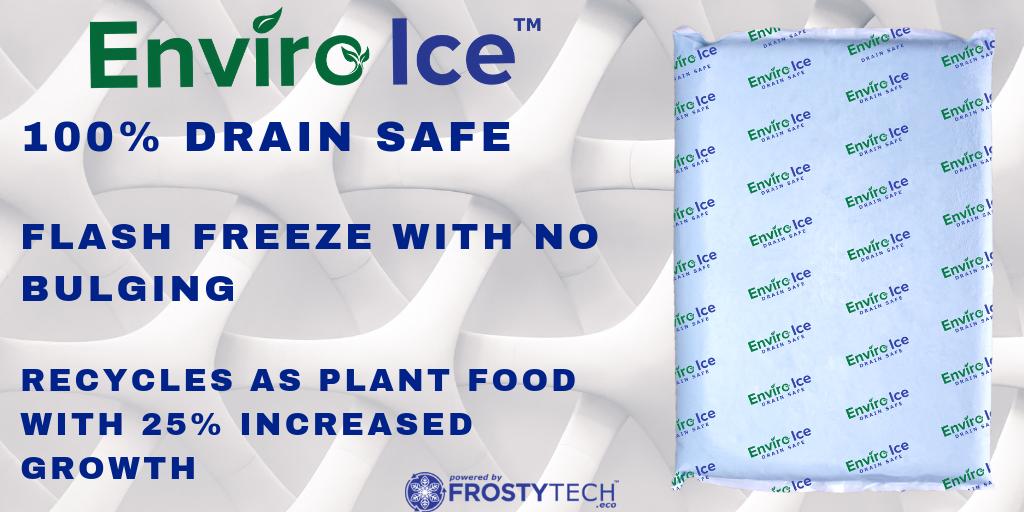 frostytech_eco's tweet photo. Enviro Ice. 100% drain safe eco-friendly gel ice packs. Quicker freeze times maintain shape and diluting
with water makes Enviro Ice capable for plant food, increasing growth by 25%.
#futureofcooling #enviroice #frostytech #peltonshepherd #ecofriendly #coldpack #mealkit https://t.co/309MMws0q5