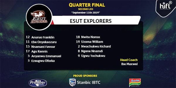 HiFLNigeria's tweet photo. .@ESUTExplorers first team.
#HiFL2019 #ESUTvsUNICAL https://t.co/xDZG6ynPI8