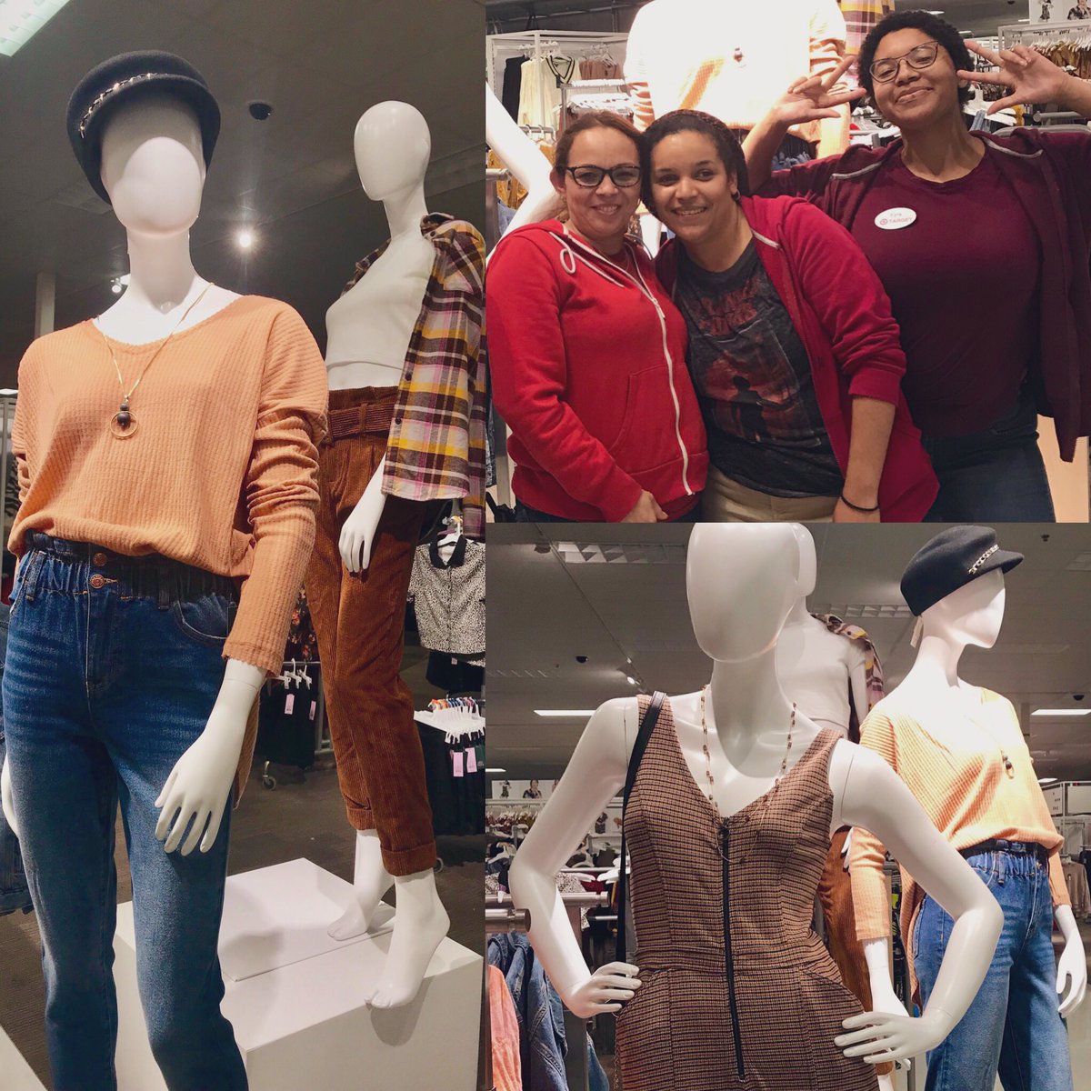 Style closing experts- zones complete ✔️reshop free ✔️and sprucing up the mannequins last night✔️!! 🍂😁 <a href="/justynathan/">Justin White</a> <a href="/AMurphXx/">Ashley Murphy</a> <a href="/AndrewRyl/">Andrew Rylander</a> <a href="/shane_hartigan/">Shane Hartigan</a> <a href="/KennyMahoney/">Kenneth Mahoney</a>
