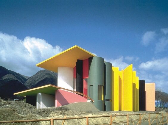 Pavilion in the Site of Reversible Destiny, Yoro Park in Gifu, 1995, Shusaku Arakawa and Madeline Gins-Image unknown source