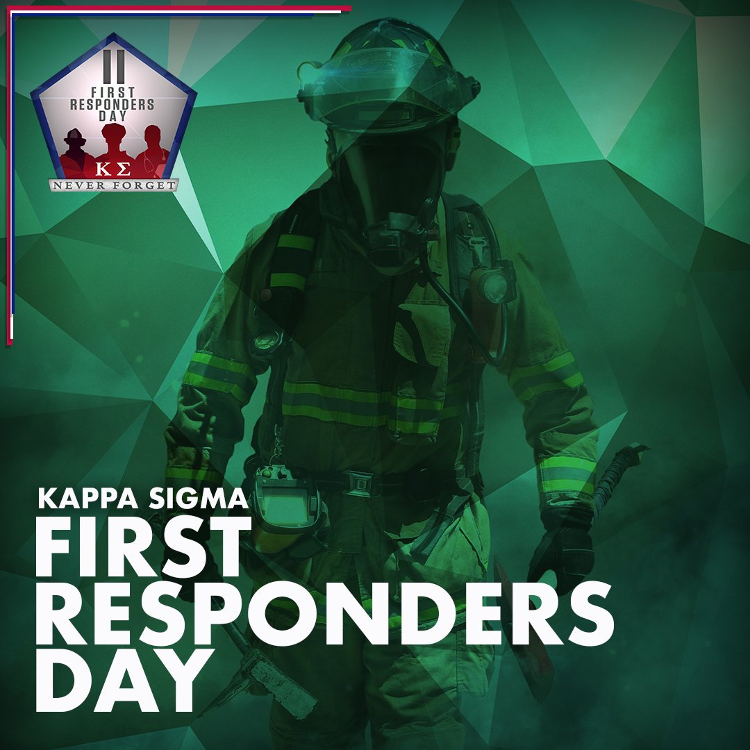 Today we reflect on those tragic events that took place 18 years ago. We also honor those first responders that valiantly fought to save them. These heroes fight every day to protect our communities and that is why we have established 9/11 as Kappa Sigma First Responders Day.