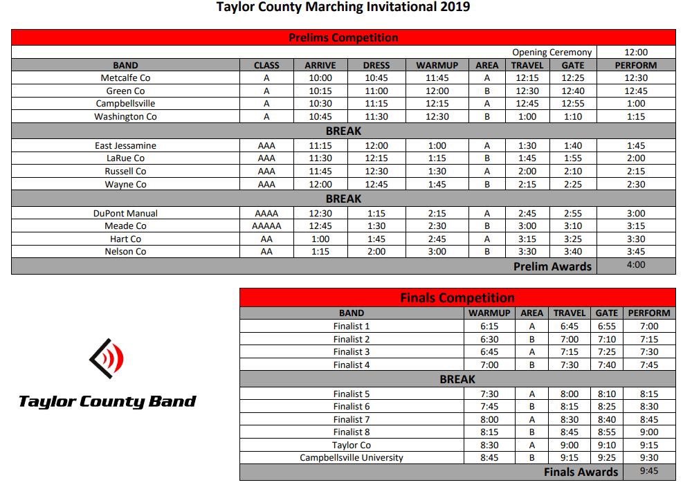 TaylorCoBand's tweet photo. This weekend we will be hosting 12 bands from throughout the state at the TC stadium!!
Here’s a schedule of events. Admission is $10 for all day!!!! https://t.co/JWEhKFly97