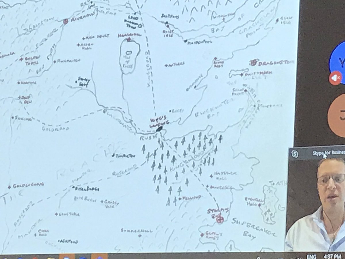 bcsmaps's tweet image. Kings Landing (centre). GRR Martins version and Jonathan’s first draft for checking locations against the characters journeys, with huge thanks to fan clubs #BCSSOC2019 #bettermapping