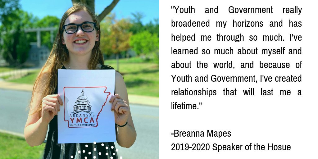arymcayag's tweet photo. Arkansas Youth and Government provides so many opportunities for our students. Check out what our Speaker of the House thinks about #arymcayag https://t.co/uFJi6C9FTC
