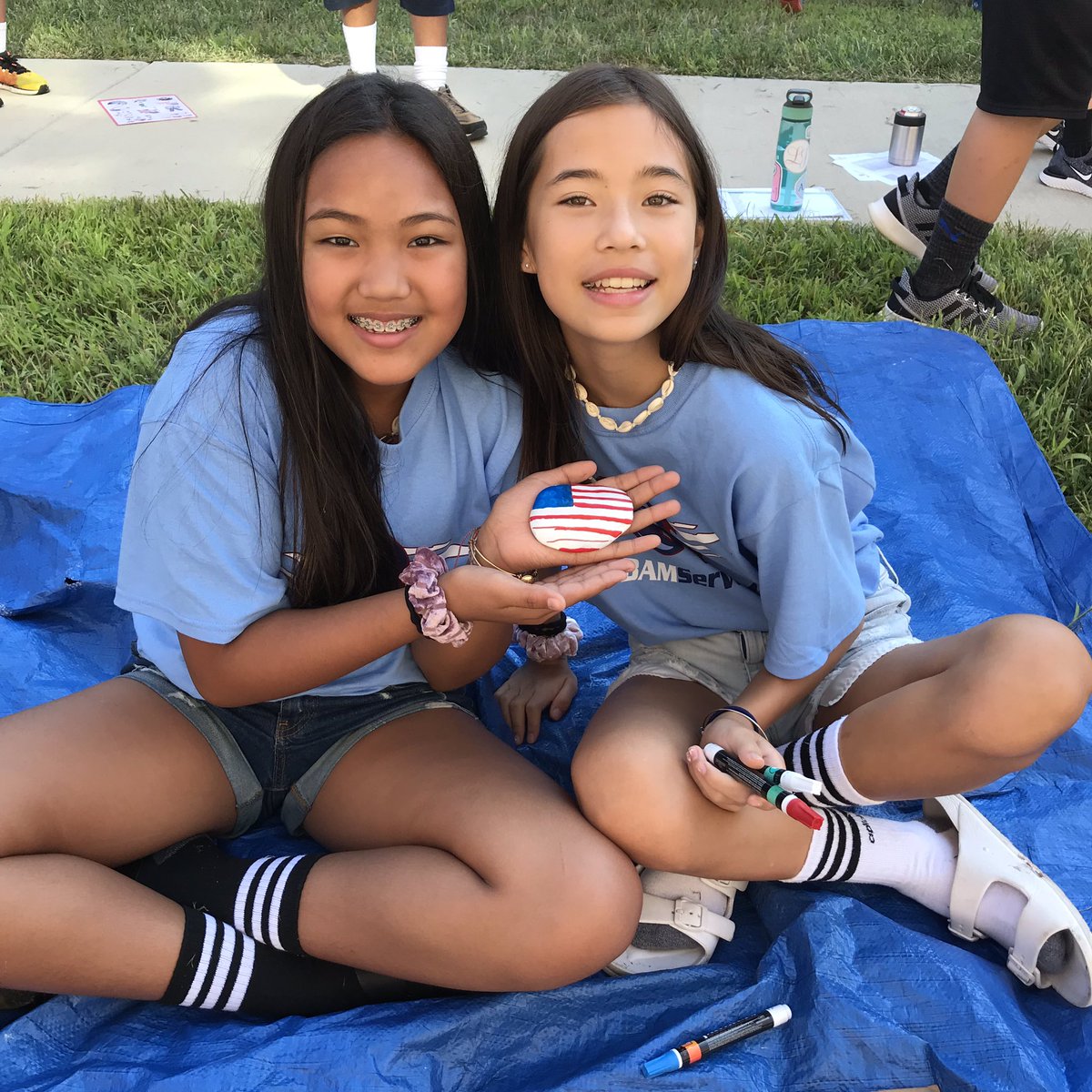 The BAM Rock Garden for 9/11 was a huge success! #BAMserves19 <a href="/BAM_MS_Official/">Brambleton Middle</a> #neverforget #911Anniversary #rockgarden #bamserves #memorialrocks #dayofservice #BAMSERVES #lcps20 @LCPSVisualArts #BAMyr3 #CLIMB