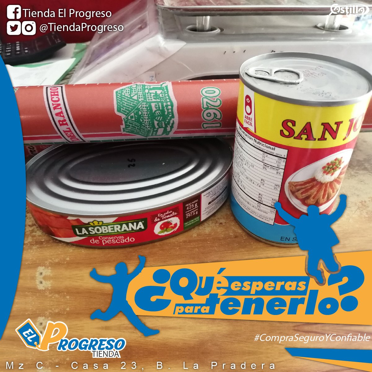 TiendaProgreso's tweet photo. Los productos para tu canasta familiar al alcance de tu mano. #CompraSeguroYConfiable #CastilllaVende #AmorYAmistad https://t.co/Ti3tm1F6jk https://t.co/5dUOtVzeRB