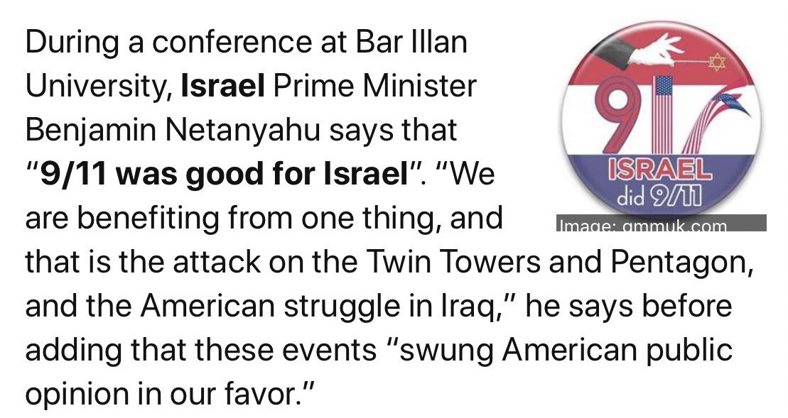 sofinique1's tweet photo. @mister_chard @SpaceCorpsUS @realDonaldTrump It would be great if @realDonaldTrump would expose the truth!
That Israel did 9/11 #InsideJob #GreaterIsraelProject #MethodicalDeception #Cheney #Halliburton #IsraeliArtStudents #BThing #GoldHeist #PatriotAct #SynagogueOfSatan #KhazarianJewishMafia Rev 2-3:9 https://t.co/aJ4m9qUlDt
