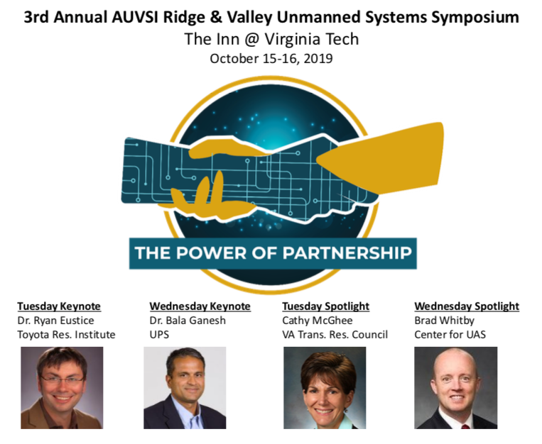 auvsiRV's tweet photo. More speakers for the #AUVSI Ridge &amp; Valley Symposium announced! Don't miss out! Register here https://t.co/IlTlmdsfWm #unmannedsystems #uas @VTTINEWS @MAAPUAS @torcrobotics @ToyotaResearch @UPS https://t.co/6YBeWdV2LV