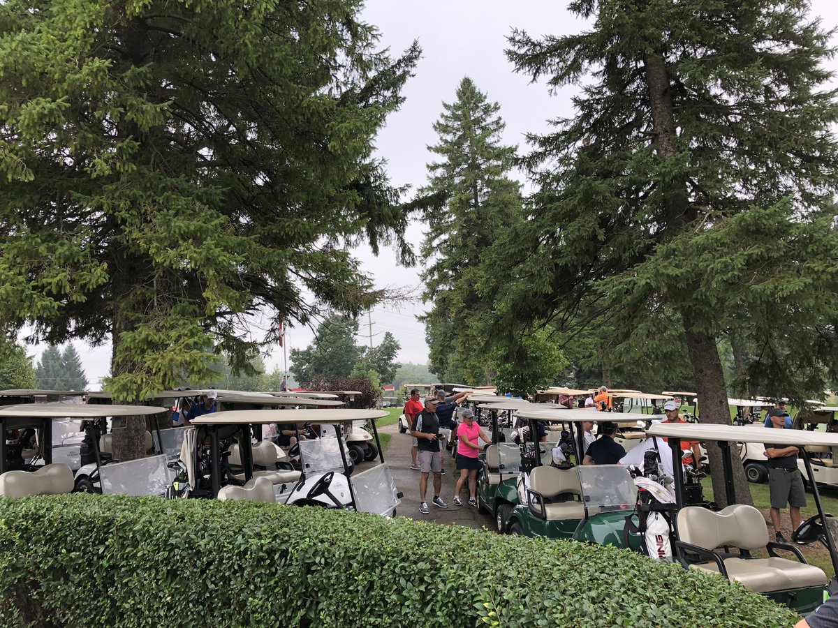 nancy_orr's tweet photo. And they’re off!  Looks like another great day for the @stratfordchambr golf tournament @golfstmarys https://t.co/ej2Pxrvl3W