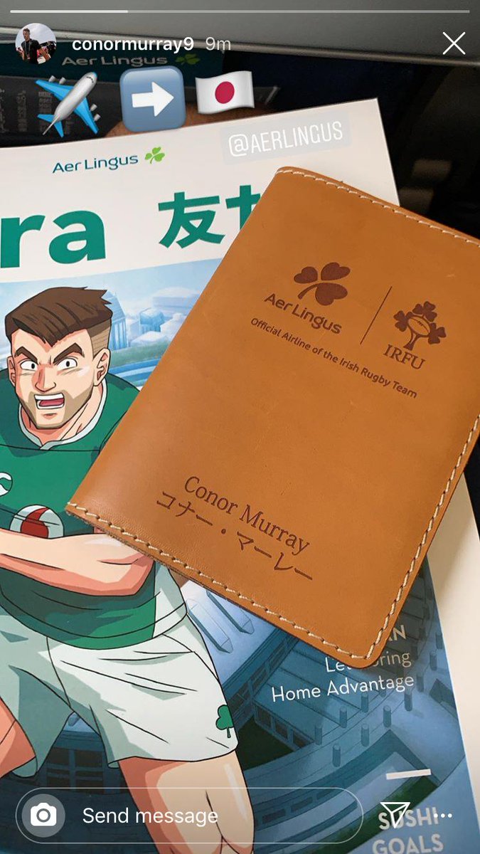 VerveLiveAgency's tweet photo. Just incase the lads were stuck for reading material en route to Japan we worked with an Asian anime studio to create individual player artworks for a special edition of Cara magazine for @AerLingus. @IrishRugby seem happy with the likenesses😉😉

#HomeAdvantage #RugbyWorldCup https://t.co/dyy1sIBCmn