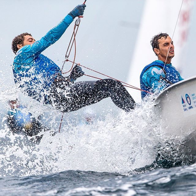 MagicMarine's tweet photo. Game faces of our newest team riders @jordixammar & @nicolas_rdgz_gp💦
Photo: @sailingenergy
#magicmarine #drivenbytheelements #470M #sailing https://t.co/D9fNWYMCzP https://t.co/K42tTSVWxR