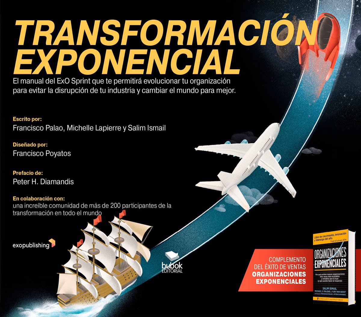 OpenExO's tweet image. .@fpalao been interview by mexican press about the #ExponentialTransformation book in spanish

#TransformaciónExponencial