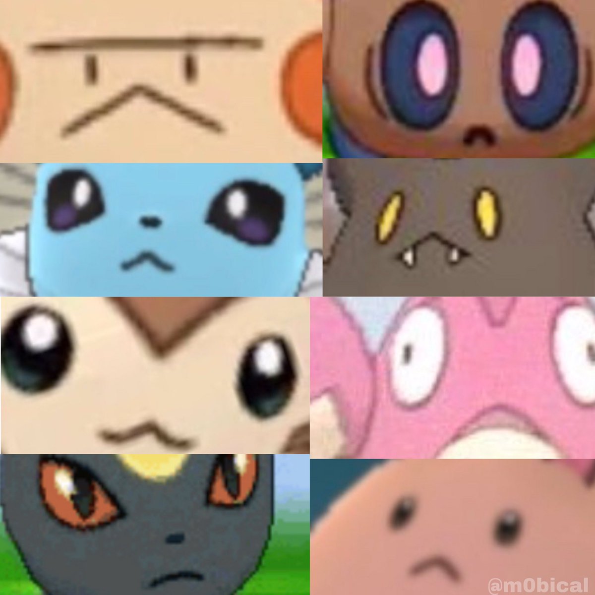m0bbbbbbb's tweet photo. pokemon with :< faces. retweet if u agree https://t.co/PmdNeP2p8c