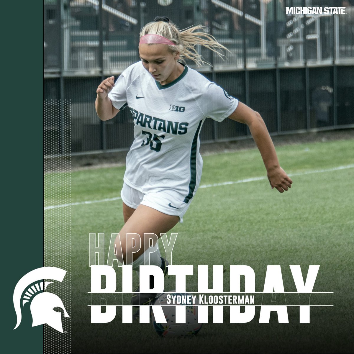MSU_wsoccer's tweet photo. Happy Birthday to our freshman forward Sydney Kloosterman! Enjoy your day! 🎊🎈 https://t.co/zyesDV7one