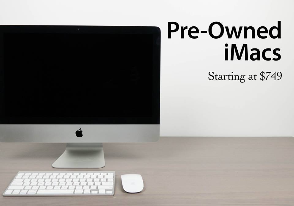 Pre-Owned iMacs for sale! Starting at just $749!!
#iService #ygk #iMac