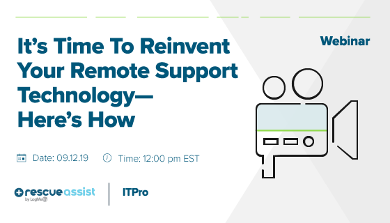 Register for our webinar tomorrow with <a href="/ITProToday/">ITPro Today</a> to talk what's working for companies as they look to reinvent #remotesupport: bit.ly/2ZYevLE