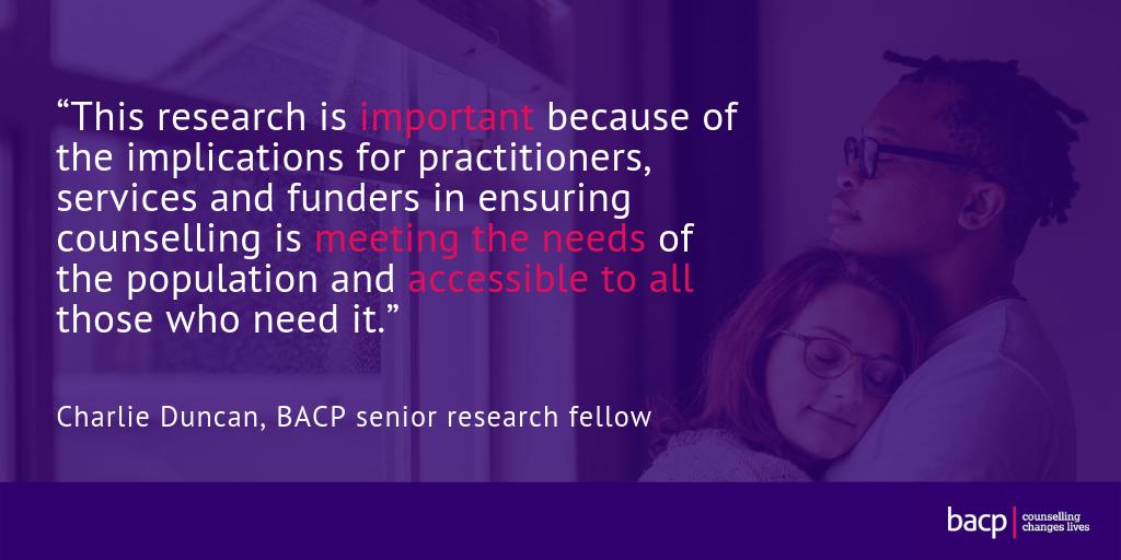 BACP's tweet image. Research carried out by us and @Relate_charity has given a unique insight into why couples attend relationship counselling.

👉tinyurl.com/y3wldqu8