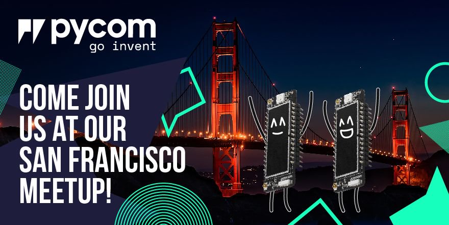 SGWirelessIoT's tweet image. Hey #SanFrancisco, did you hear? We're hosting a #Meetup with @SFIoTMeetup! Come and catch us on 16th September (right after our #GOINVENT Workshop) - be there or be square! buff.ly/2ULzdJT