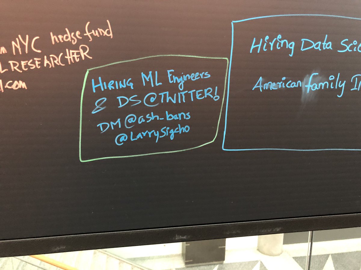 ash_bans's tweet image. Amazing start to the #OReillyAI  conference!
If you want to know what @twitter is doing, come hear our sessions at 4pm and 4.50pm today
Talk to us if you are an #MachineLearning engineer or data scientist 
Cc @LarrySigcho