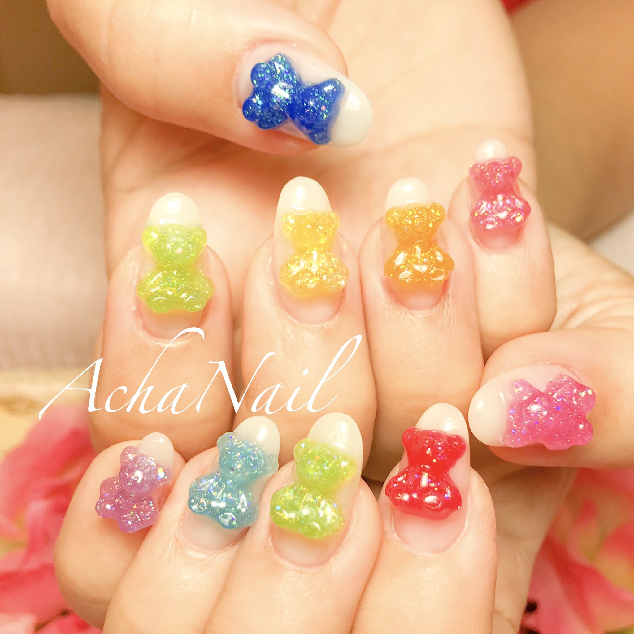 Twitter 上的 ネイリストasami Achanail Hariboみたいなくまグミネイル T Co Fovh1qw4fj グミ ハリボー 3dネイル カラフルネイル ポップネイル くまちゃんネイル グミネイル テディベア ネイル ジェルネイル フィルイン フィルイン導入サロン
