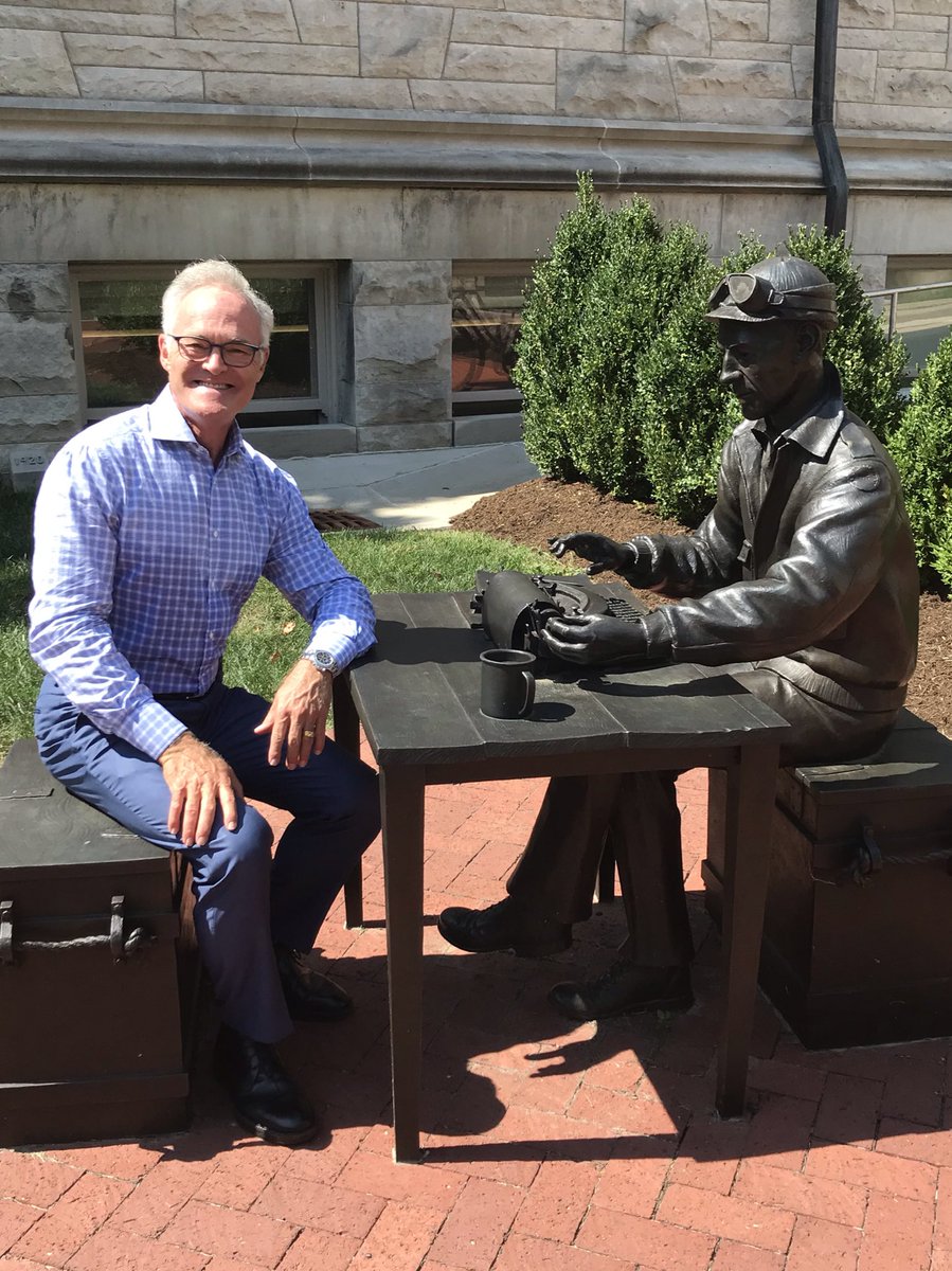 I met my hero, war correspondent, Ernie Pyle, at Indiana University. I was there to help open the new Arnolt Center for Investigative Reporting. If you’re studying journalism, check out Pyle’s “The Death of Captain Waskow.” It’s all you need to know about combat reporting.