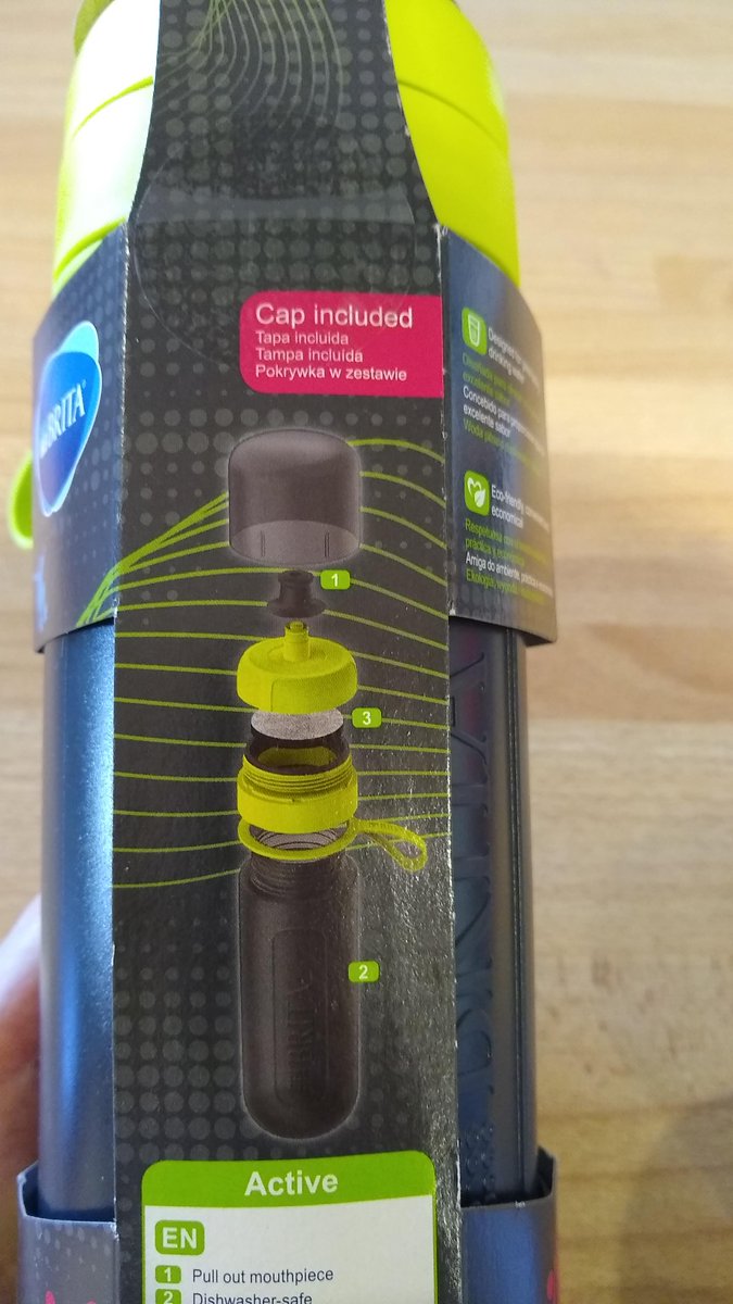 VeganOlive1's tweet photo. Love my @BRITAPRO water filter bottle @popeyeuk1 bought me, what a great idea this is especially for travelling #Refill #Reuse #Ecofriendly #EnviromentallyFriendly #DitchPlastic #NoNeedforPlastic #Plasticfreeseptember https://t.co/1KJiTSZrIL