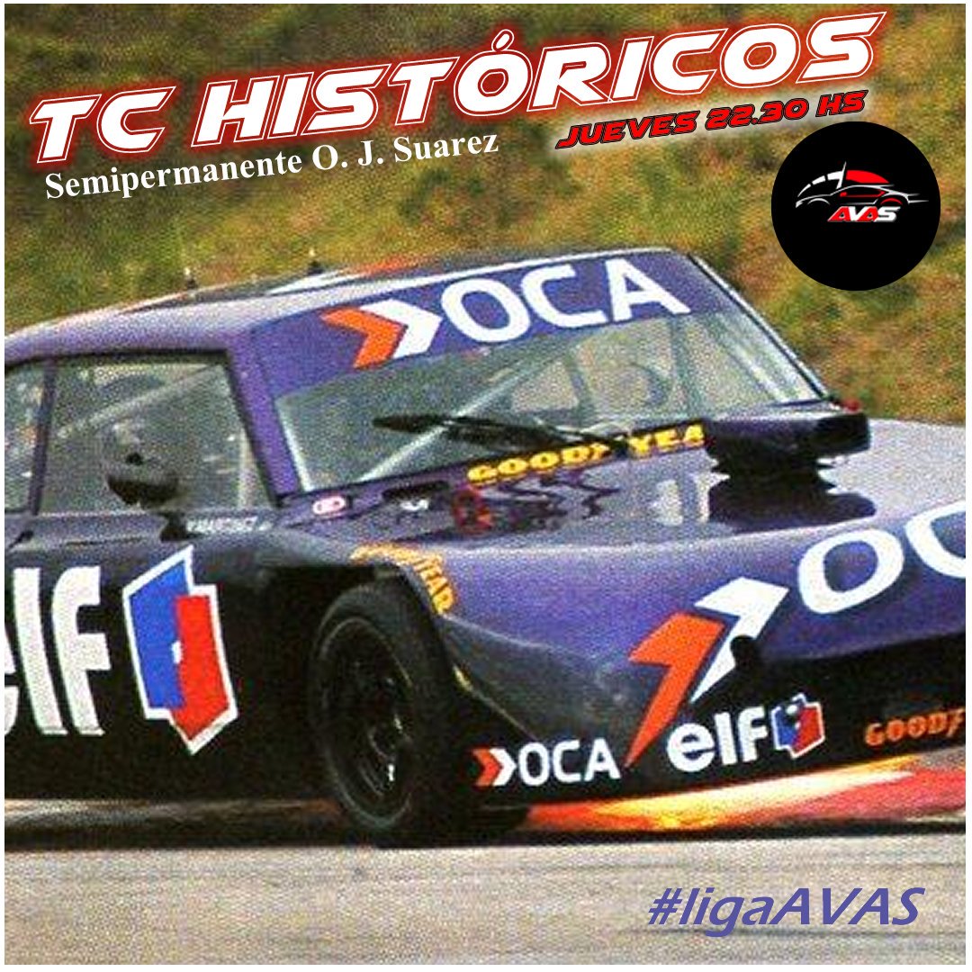 AvasLiga's tweet photo. Éste jueves se viene el #TCHistorico en #LigaAVAS.
Semipermanente O. J. Suárez
22:30 Hs! No te lo podes perder!
@actcargentina
@BundleGames_Arg @eMotorSportTC 
#ACTC #TCH #Chevrolet #Ford #Torino #Dodge #SimuTC https://t.co/S1K1Qy8EMM