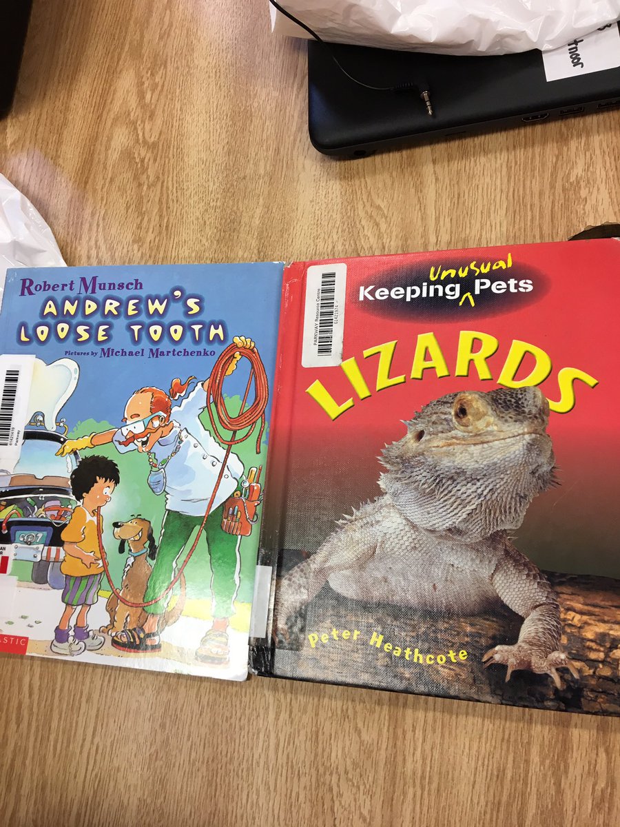 WRDSB_mendoza's tweet photo. @Parkway_PS our goal this year is to choose one or more books from the library every week #thirdtofirst https://t.co/KxhkjJddYu