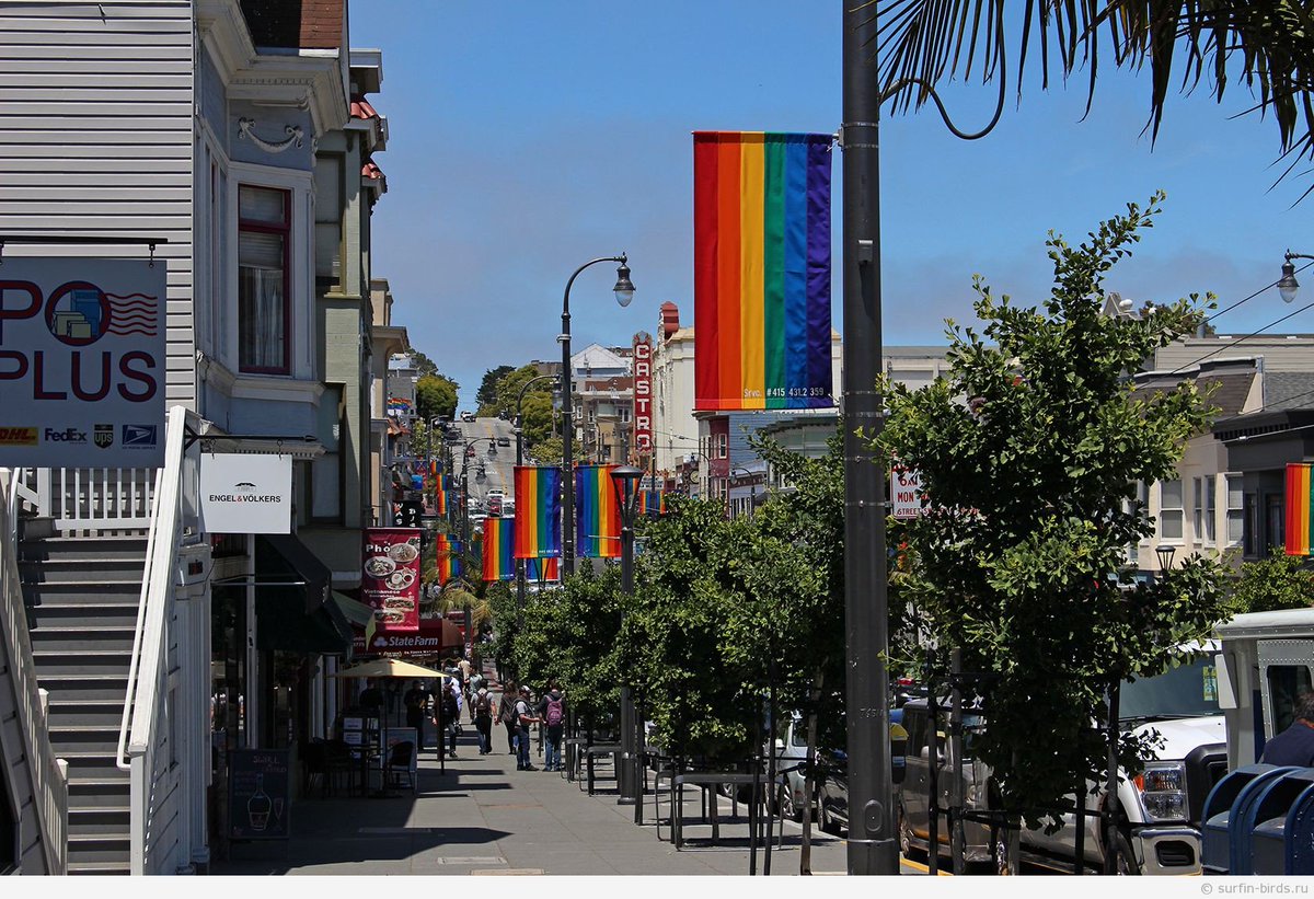 🌈 Район "Кастро" в Сан Франциско 🌈 Хочу там пару дней пожить 💜...