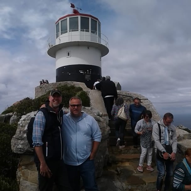 CapeTownGayTour's tweet photo. Today we're on tour with the gorgeous Patrick &amp; Josh from Pennsylvania 🇺🇸, the Peninsula is looking amazing and with Guide Werner they've had fabulous Whale sightings, Eland, Baboons, Ostrich and beautiful scenery, couldn't have been better! https://t.co/lec10Q3618