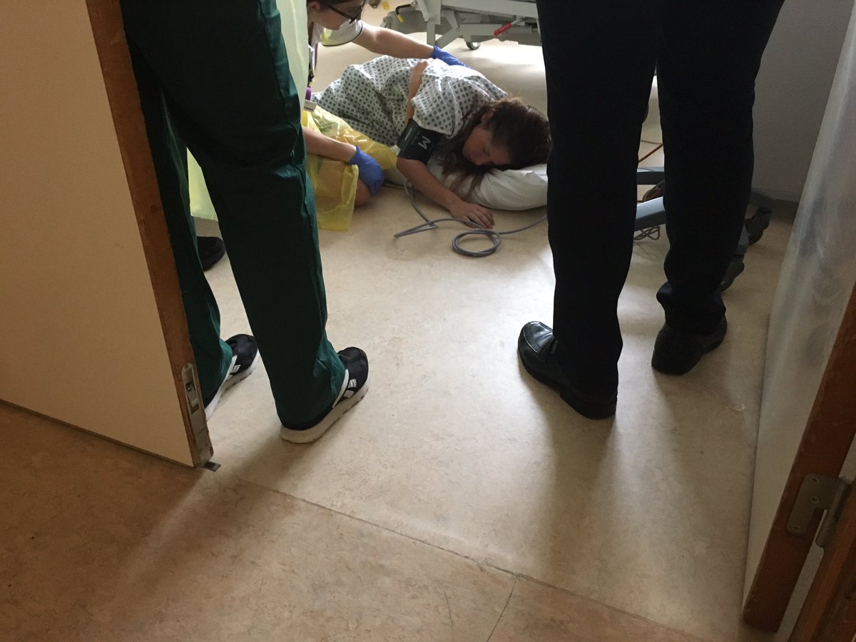 LisaToft's tweet photo. Great MDT in situ simulation in the stroke department as part of sim fellows focus on patient safety learning @viccathie @emmawsimulation @QAHospitalNews @phtstroketeams https://t.co/IrQzCgg9ww