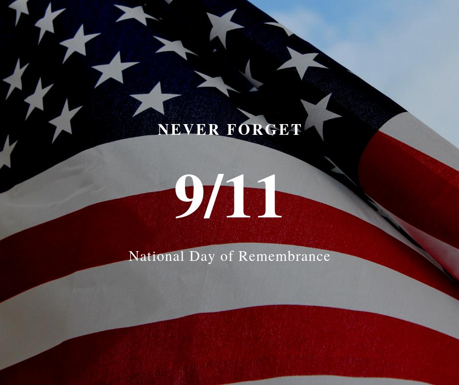 Today marks the 18th anniversary of 9/11- National Day of Remembrance. We will never forget.