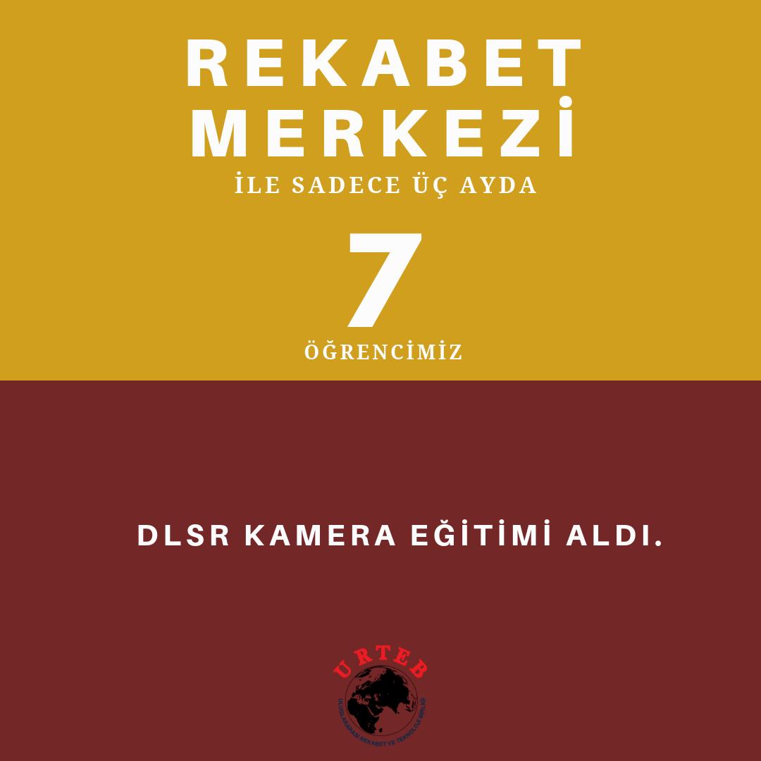 RekabetM's tweet image. Rekabet Merkezi ile sadece üç ayda 7 öğrencimiz DLSR kamera eğitimi aldı.

#urteb #rekabetmerkezi #dlsr