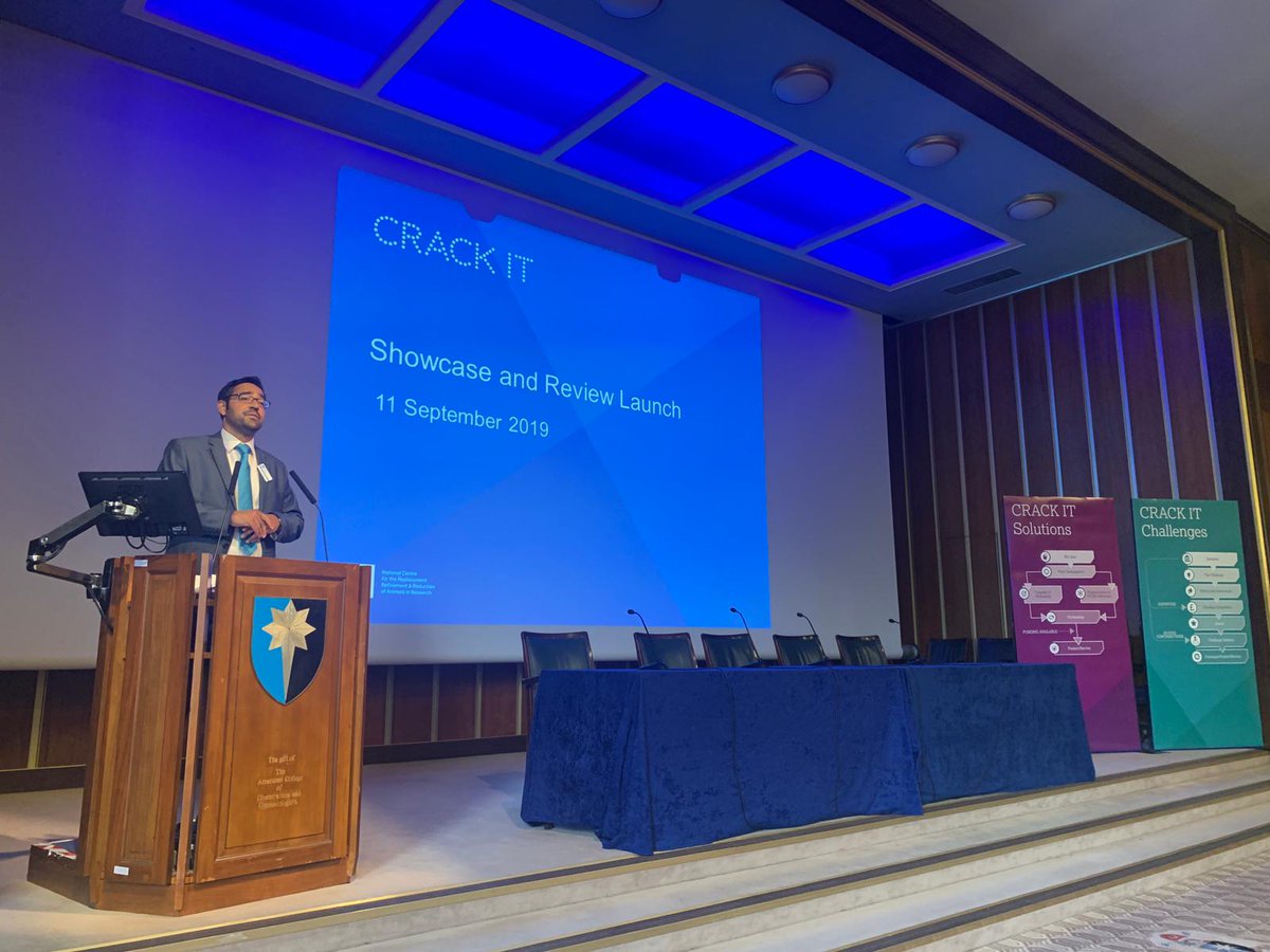 NC3Rs's tweet image. Our 2019 @CRACK_IT Review Reception is underway, with NC3Rs Director of Science and Technology @AntHolmes27 taking to the stage to kick off the evening.