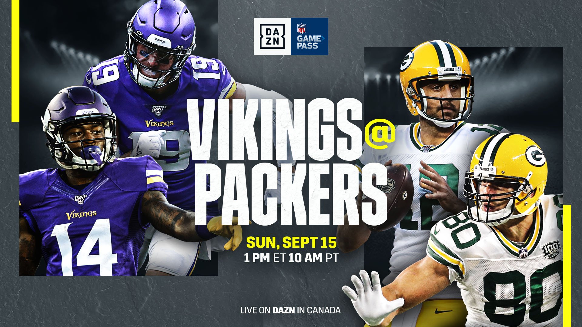 Dazn Canada The Early Nfl Sunday Games Start Now Watch Vikings Packers And Every Other Game Live On Dazn T Co Zqvetl0yy1 T Co Tgprltrcvq Twitter