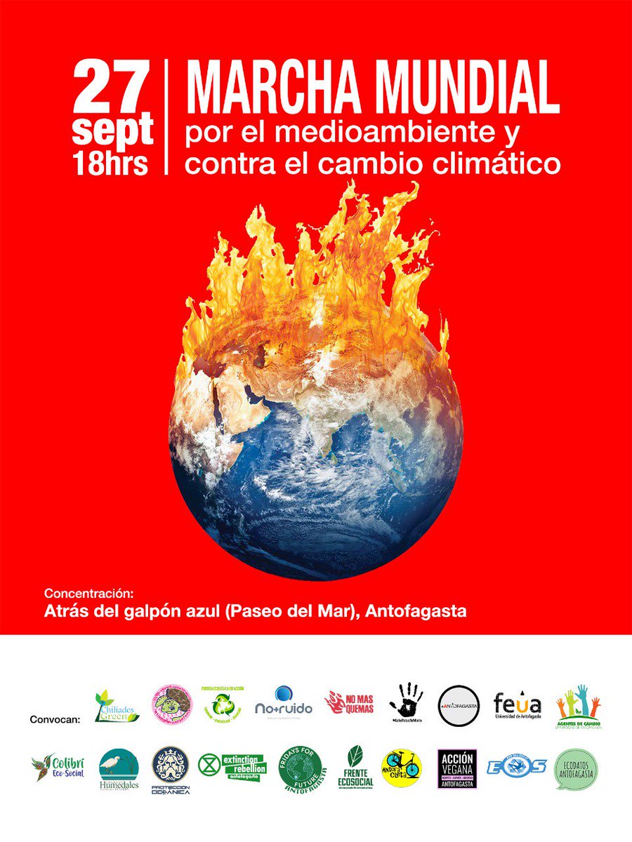 alibrito13's tweet photo. Marcha medioambiental 27 septiembre 18:00 hrs. #27SOS  #EmergenciaClimática https://t.co/lYtzEfKYZY