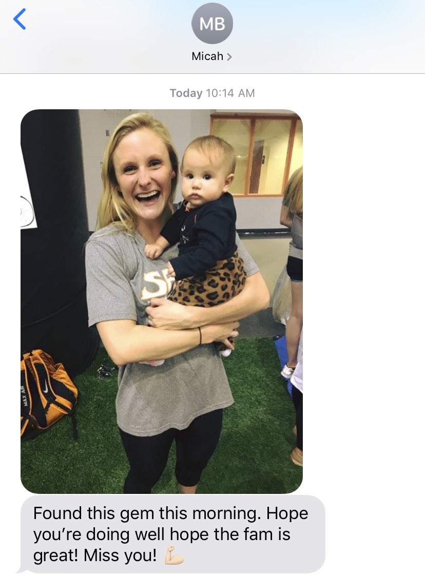UTCoachGreg's tweet photo. Texts like these make my day! Coaching is so much more than wins and losses! It is about helping build Men &amp; Women into the next generation of leaders! #LoveTough #TennesseeTrained #Family #DaShips https://t.co/B6GbE6QdZY