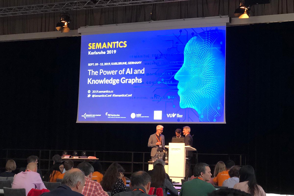 dbpedia's tweet image. What a day at @SemanticsConf!! Closing Session w/ stats &amp;amp; wrap-up. Tomorrow: #DBpediaDay . We are looking forward to meeting you. #Semantics2019 #DBpediaKarlsruhe