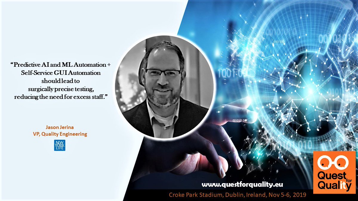 Quest_4_Quality's tweet photo. More on Jason Jerina & his talk at #Q4Q2019 here: https://t.co/yKONr8n5Em
#Data #IoT #QA #IT #Industry #MachineLearning #QAinAgile #TestingAI, #AIforTesting #Blockchain #EdgeComputing #TestAutomation #UX #SelfService #GUIAutomation #PredictiveAI #PredictiveML https://t.co/Whmm64vPWc