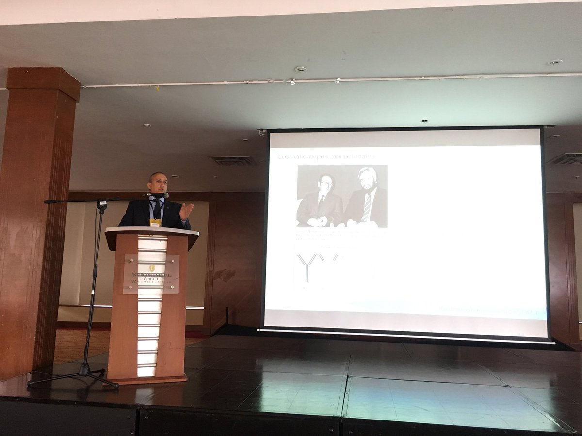 Dr. Ignacio Dávila. Salamanca, España. Mecanismos de acción de biológicos en asma. #cynaColombia2019 #asthma #congresoacaai2019 <a href="/SEAIC_Alergia/">SEAIC</a>